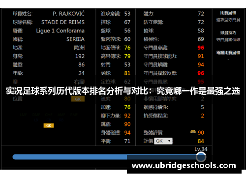 实况足球系列历代版本排名分析与对比：究竟哪一作是最强之选